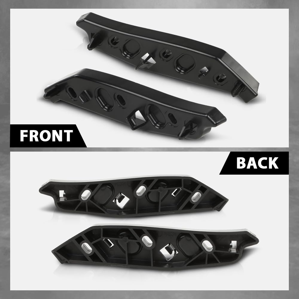 G-PLUS Front Bumper Support Mounting Holder Bracket Compatible with Land Range Rover Evoque 2019+ Black LR137681, LR114818