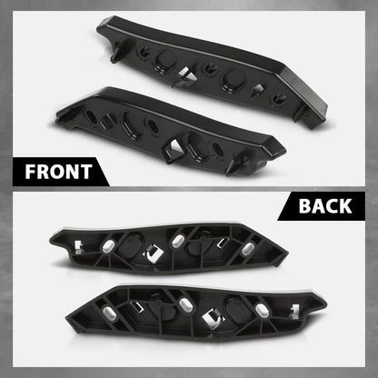 G-PLUS Front Bumper Support Mounting Holder Bracket Compatible with Land Range Rover Evoque 2019+ Black LR137681, LR114818
