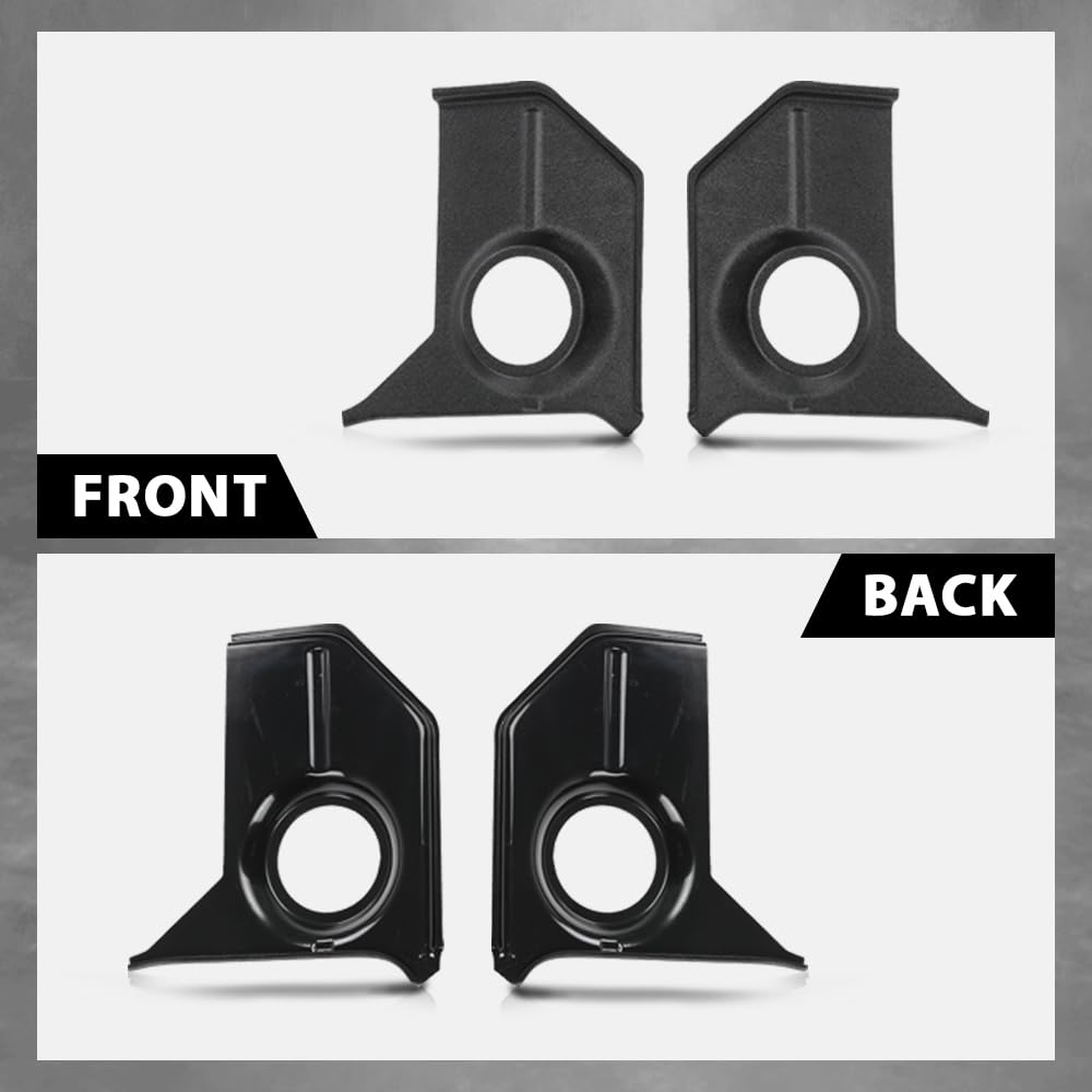 G-PLUS Speaker Kick Panels Pair Black Compatible with Ford Mustang 1967-1968