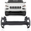 G-PLUS Front Upper Bumper Cover Compatible with Jeep Cherokee 2014 2015 2016 2017 2018, Not Fit Trailhawk Models, 5NJ52TZZAB CH1014112, Primered Black