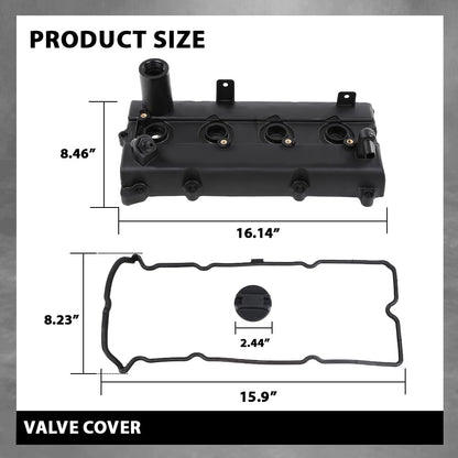 G-PLUS Engine Valve Cover w/Gasket Compatible with Nissan Frontier 2.5L 2005-2019 13264EA000