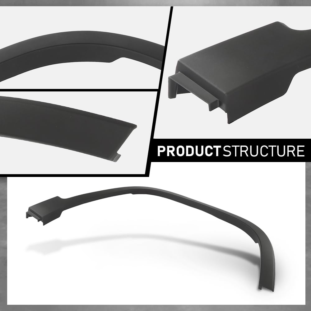 G-PLUS Fender Flare Front Right Wheel Opening Molding Compatible with Jeep Cherokee 80th Anniversary 2021,Fit Jeep Cherokee Altitude 2019-2023,Fit Jeep Cherokee Latitude Lux 2021-2022