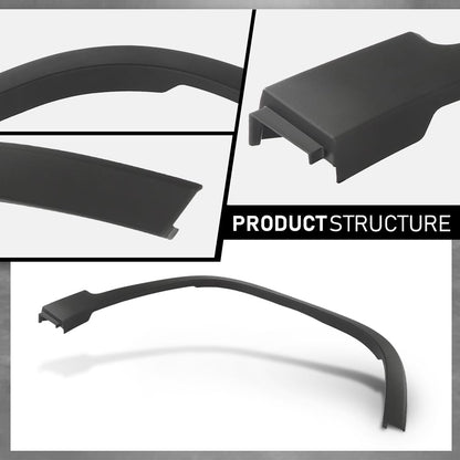 G-PLUS Front Right Fender Flare Compatible with Jeep Cherokee 80th Anniversary 2021 Fit Jeep Cherokee Altitude 2019-2023 Fit Jeep Cherokee Latitude Lux 2021-2022 Wheel Opening Molding Arch Trim Black