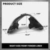 G-PLUS Front Right Fender Liner Inner Assembly, Compatible with Audi Q5 2009-2017/ SQ5 2014-2017, Passenger Side, 8R0821172F, 8R0821172K