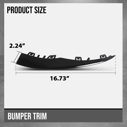 G-PLUS Front Left Outer Bumper Trim Compatible with Benz C300 2019-2023 For Models With AMG Styling 2058858902, MB1046160 Glossy Black