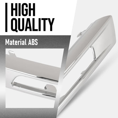G-PLUS Pair Left Right Fog Light Chrome Trim Cover Compatible with Benz W166 ML-Class ML350 2012-2015 1668850774, 1668850874 Silver