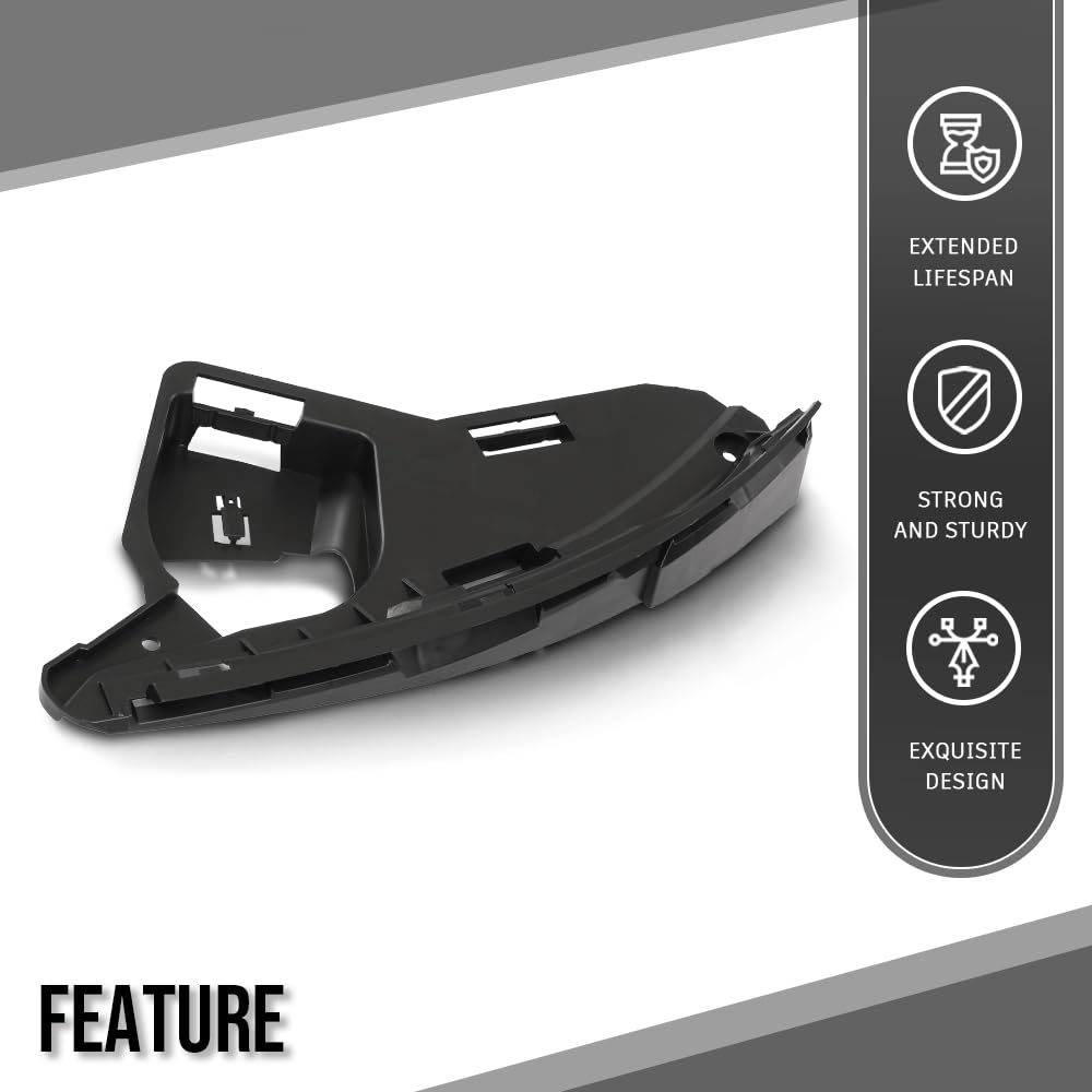G-PLUS Headlight Inner Holder Bracket Left Driver Side Compatible with Volvo XC60 2009 2010 2011 2012 2013 30763433 Black