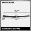 G-PLUS Rear Bumper Face Bar Trim Molding Step Pad Compatible with Jeep Compass 2011-2017,Compatible with Jeep Patriot 2011-2017,Fit for Model With Chrome Trim, Without Black Spear 68091514AA