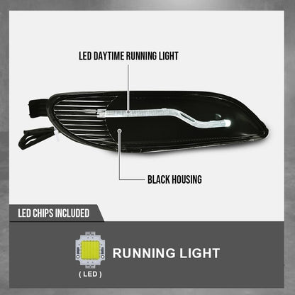 G-PLUS 2Pcs Front Fog LED Light Lamps Assembly Compatible with Camry 2002 2003 2004 neblineros para autos delantero faros antiniebla
