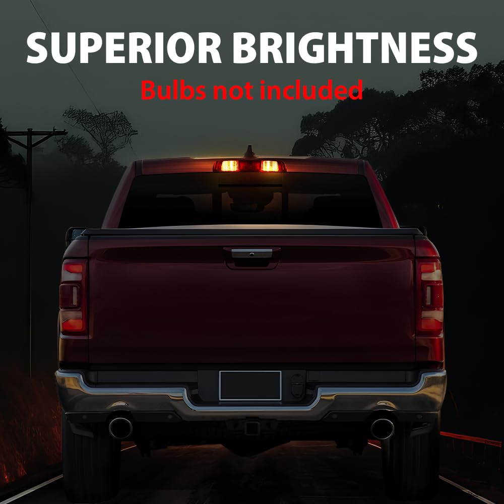 G-PLUS Third Brake Light Lamp Compatible with Dodge Ram 1500 2009 2010 2011 2012 2013 2014 2015 2016 2017/Fit Dodge Ram 2500 3500 2010-2017 68412024AA 55372082AA High Mount Stop Light