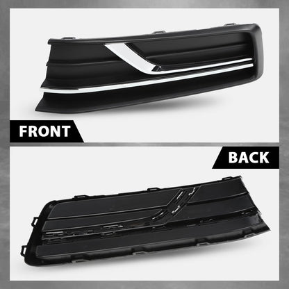 G-PLUS Bumper Lower Fog Light Cover Right and Left Side Compatible with Volkswagen Passat 2016-2019 561854661LRYP, 561854662GRYP, VW1038145, VW1039145