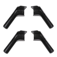 G-PLUS RV Rain Gutter Spout 4PCS Long Version Black