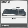 G-PLUS TPE Dash Cover Skin Cap Overlay Compatible with Chevy 2000-2006 Fit GMC Sierra 1500 2500 1999-2006 / Sierra Classic 2007 Blue