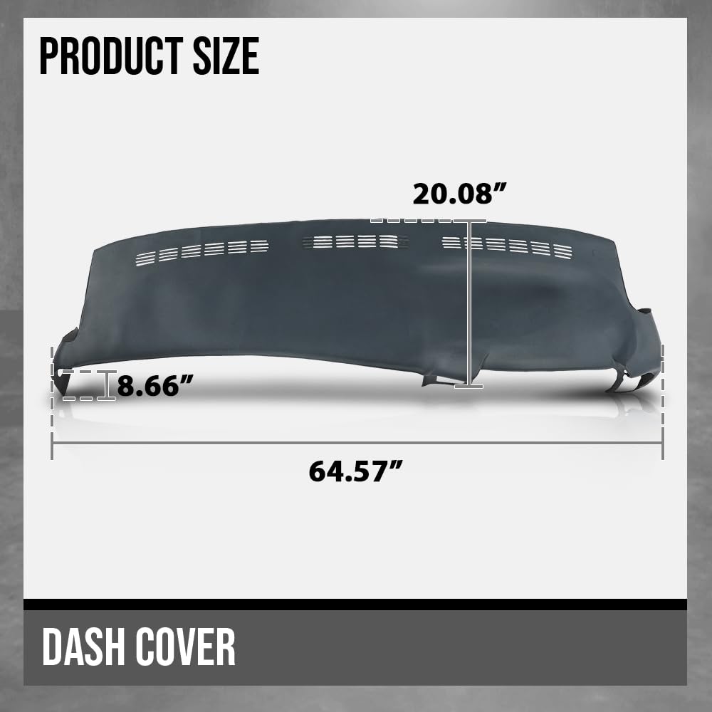 G-PLUS TPE Dash Cover Skin Cap Overlay Compatible with Chevy 2000-2006 Fit GMC Sierra 1500 2500 1999-2006 / Sierra Classic 2007 Blue