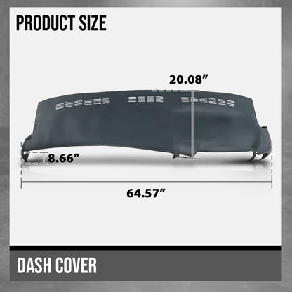 G-PLUS TPE Dash Cover Skin Cap Overlay Compatible with Chevy 2000-2006 Fit GMC Sierra 1500 2500 1999-2006 / Sierra Classic 2007 Blue