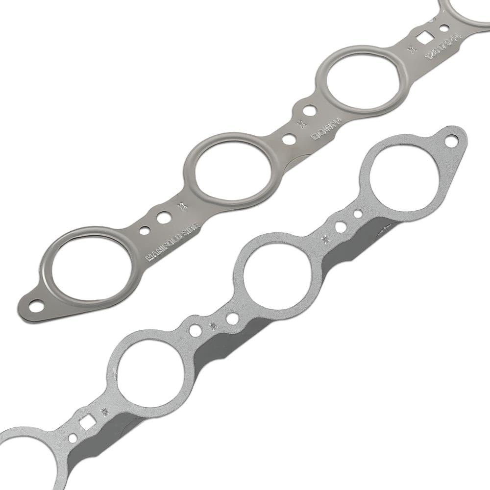 G-PLUS Exhaust Manifold Gasket Set 12617944 Multi-Layer Steel Header Compatible with All LS Series Engines (Except LS7) LS1 LM7 LR4 LQ4 LS6 LQ9 LM4 LH6 LY6 LC9 LFA LH8 LMG LS3