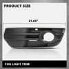 G-PLUS Pair Front Bumper Fog Light Covers Grille Bezels, Compatible with Audi Q5 Base 2009-2011/ Q5 Premium, Premium Plus, Prestige 2009-2012, Left Driver & Right Passenger Side 2PC, AU1038108