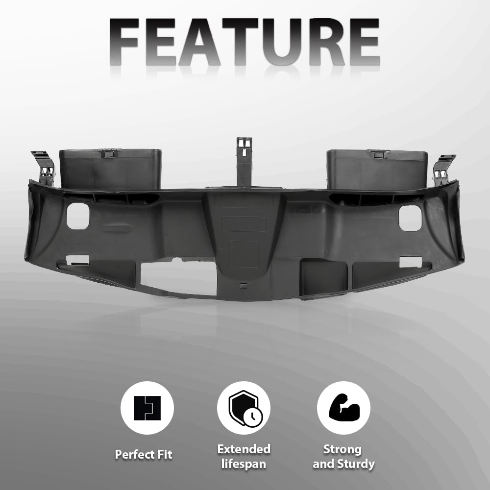 G-PLUS Radiator Fan Shroud Top Upper Cover Shield Compatible with Benz E350 4Matic 2012-2013/Fit Benz E350 Base 2012-2013/Fit Benz E400 Hybrid 2013 2125000155 2125000255 2125000355