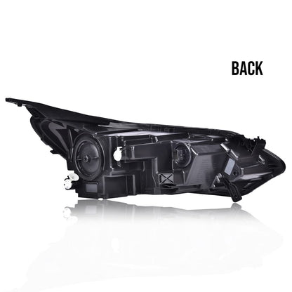G-PLUS LED Headlight Assembly Compatible with Chevy Equinox 2018 2019 2020 w/Factory HID/Xenon Driver Left Headlamp Clear Lens Black Housing Amber Reflector Bumper Headlamps,faros delanteros