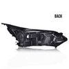 G-PLUS Passenger Side RH Headlamp Clear Lens LED DRL Headlight Assembly, Compatible with Chevy Equinox 2018 2019 2020 w/Factory Halogen Headlight 84428283 Bumper Headlamps,faros delanteros