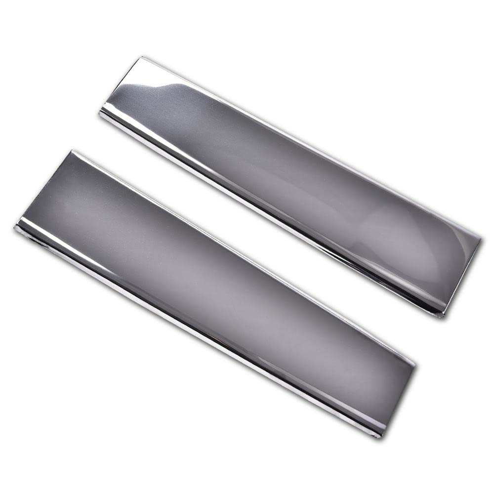 G-PLUS Fender Molding Trim Compatible with 81-88 Oldsmobile Cutlass Supreme/Salon,Front Lower Fender Molding Chrome Housing Pair 25530752 25530753