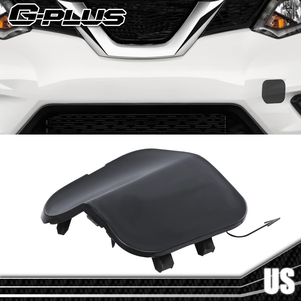 G-PLUS Front Bumper Tow Hook Cap Cover Compatible with 2014-2016 Nissan Rogue 622A0-4BA0A