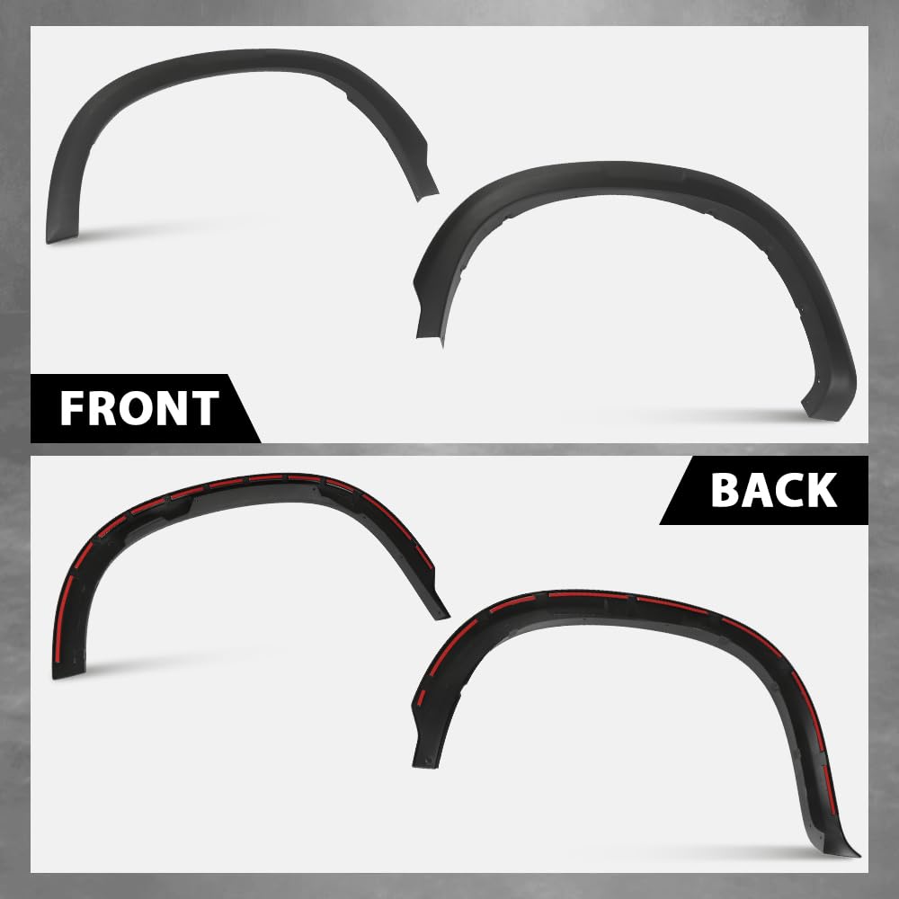 G-PLUS Fender Flares Kit Compatible with Chevy Silverado 1500 2020-2023, Fit GMC Sierra 1500 2020 84297538 Smooth Painted Style 4Pcs