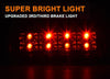 G-PLUS LED Third 3rd Brake Cargo Light Compatible With 1999-2004 Grand Cherokee,Rear Roof Center High Mount Stop Tail Light Replacement (Black Housing Smoky Lens)