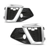 G-PLUS Pair Fog Light Cover Fog Lamp Grilles Cover, Compatible with Audi A4/S4 2020-2023, LH Driver & RH Passenger 2PCS