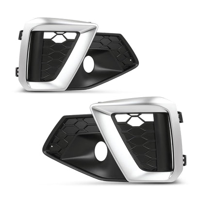 G-PLUS Pair Fog Light Cover Fog Lamp Grilles Cover, Compatible with Audi A4/S4 2020-2023, LH Driver & RH Passenger 2PCS