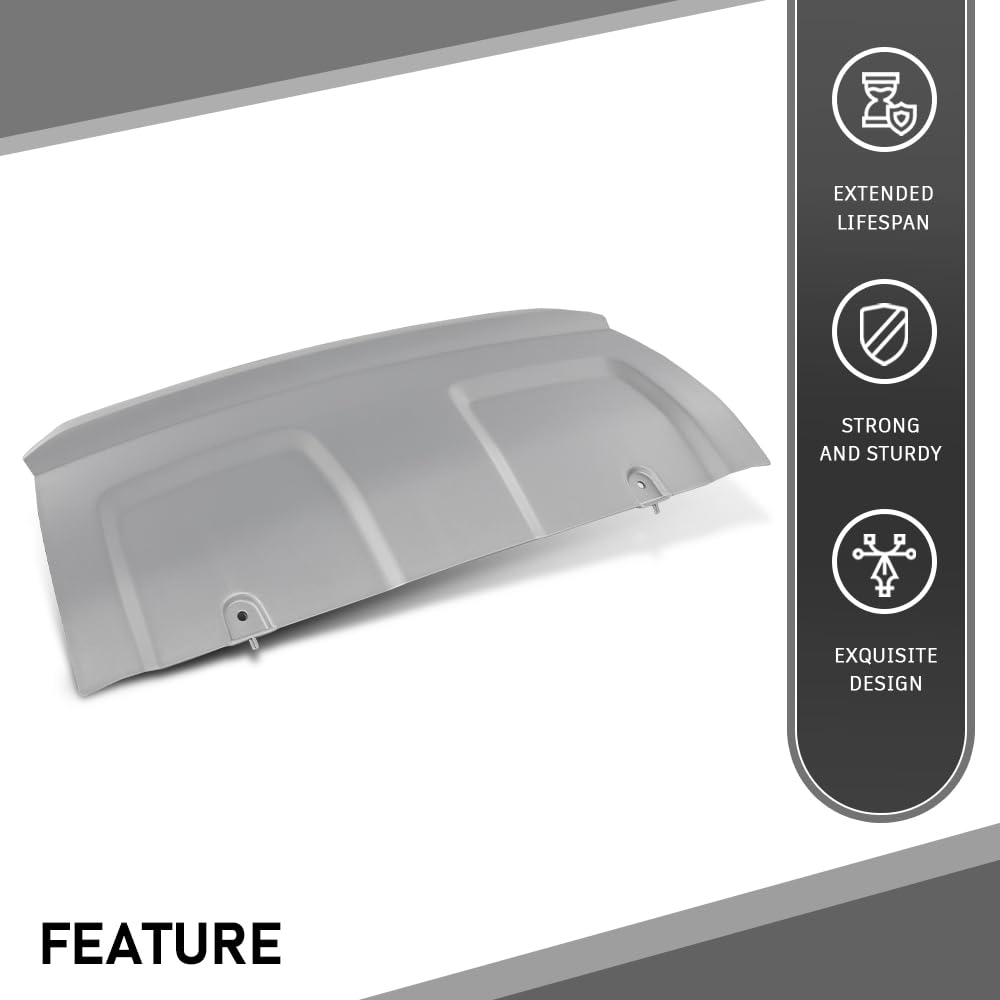 G-PLUS Front Bumper Tow Hook Eye Cover Lower Valance Panel Compatible with Range Rover Evoque 2012-2015 Silver