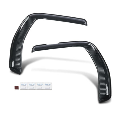 G-PLUS Tape-On Window Visors Deflector Rain Guard Compatible with Kenworth T680 T880 2012-2018 | High-Wind Resistant | Rain & Fog Protection | Clear View | Window Friendly | Smoky