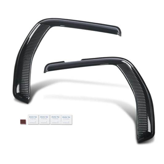 G-PLUS Tape-On Window Visors Deflector Rain Guard Compatible with Kenworth T680 T880 2012-2018 | High-Wind Resistant | Rain & Fog Protection | Clear View | Window Friendly | Smoky