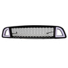 G-PLUS Honeycomb Mesh Front Bumper Upper Grill Compaitble with Ford Mustang 2013-2014 (Except Shelby) Upper Hood Grille With DRL LED Yellow Turn Signal Clear Lens ABS