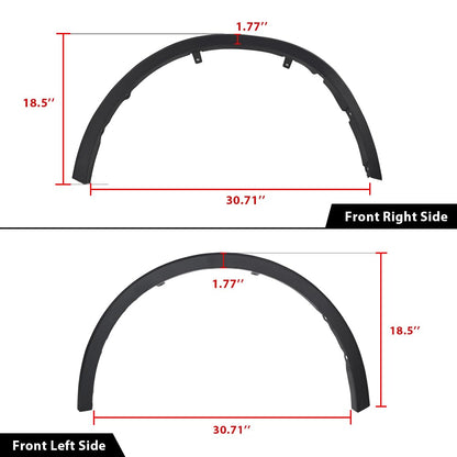 G-PLUS Fender Trim Set Front Wheel Opening Molding Compatible with Toyota CHR 2018-2022 Front Driver and Passenger Side 75601F4010 75602F4010 TO1291115 TO1290115