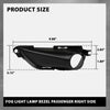 G-PLUS Fog Lamp Cover Light Bezel Richt Bezel Right Side Compatible with Jeep Grand Cherokee 2016-2022 Black 68261710AA