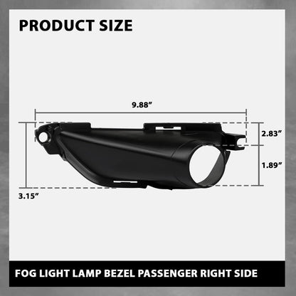 G-PLUS Fog Lamp Cover Light Bezel Richt Bezel Right Side Compatible with Jeep Grand Cherokee 2016-2022 Black 68261710AA