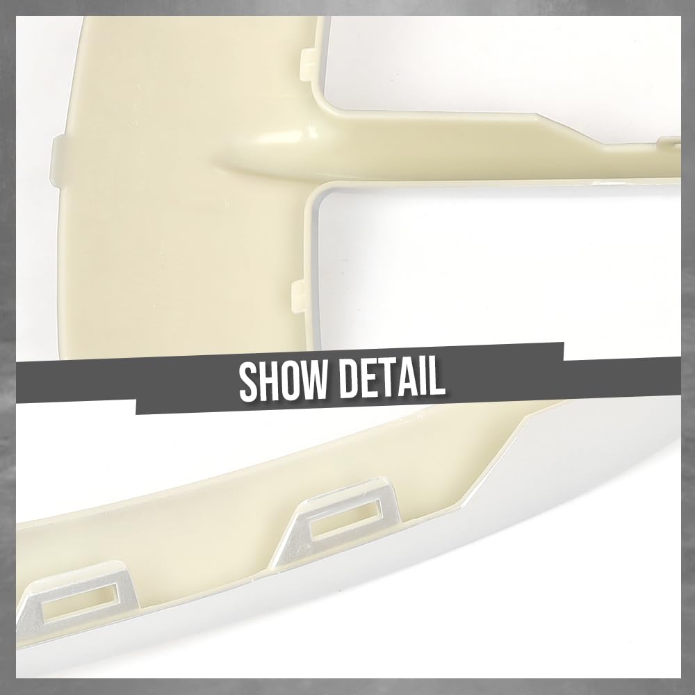 G-PLUS Bumper Trim Silver Compatible with BMW X5 2014–2018 Fits xDrive40e 2016–2018 (Excluding M Sport Package) Standard Edition Front Bumper Trim Strips 51117303114 51117303113