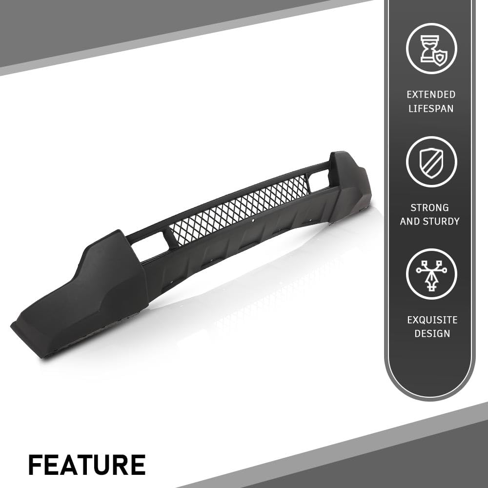 G-PLUS Black Lower Front Bumper Valance Compatible with 2011-2013 Jeep Grand Cherokee 4-Door (Fit Models With Lower Chrome Trim and WITHOUT Adaptive Cruise)