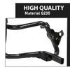G-PLUS Front Bumper Inner Steel Headlight Bracket Left Side Compatible with Jeep Compass 2011-2017 Black 68079655AH