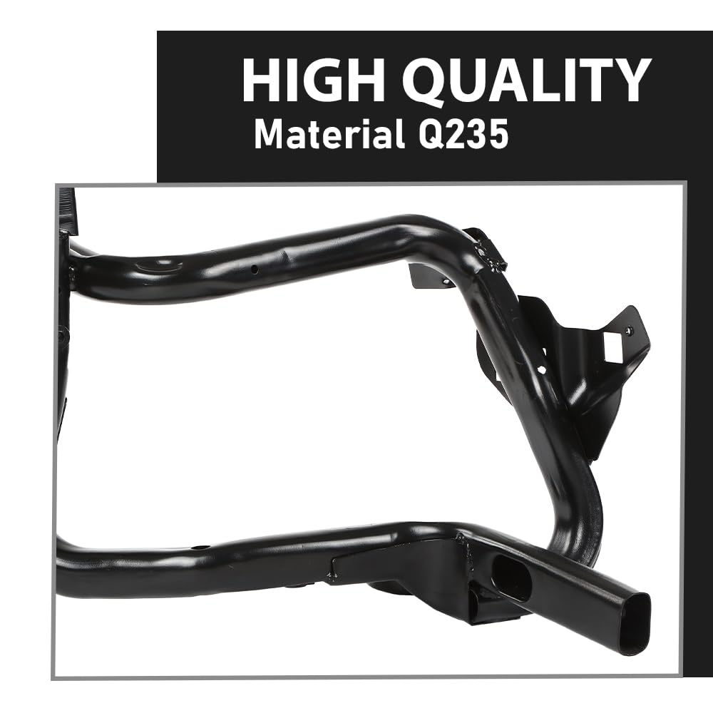 G-PLUS Front Bumper Inner Steel Headlight Bracket Left Side Compatible with Jeep Compass 2011-2017 Black 68079655AH