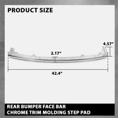 G-PLUS Rear Bumper Trim Step Pad for Jeep Grand Cherokee 2011-2021 Chrome Side View