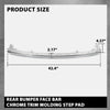 G-PLUS Rear Bumper Face Bar Chrome Trim Molding Step Pad Chrome Compatible with Jeep Grand Cherokee 2011-2021,Fit for Models With Type 1 Bumper Trim 6CG07SZ0AB CH1144100