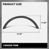 G-PLUS Rear Right Fender Trim, Compatible with Ford Escape SEL 2013/ Escape (submodel: S, SE, Titanium) 2013-2016, Passenger Side, CJ5Z78290A60AA, FO1791116
