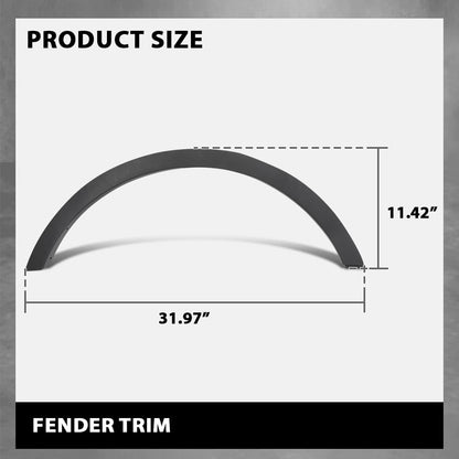 G-PLUS Rear Right Fender Flare Compatible with Ford Escape SEL 2013 / Escape (Submodel: S, SE, Titanium) 2013-2016, Wheel Well Arch Opening Molding, CJ5Z78290A60AA, FO1791116, Factory Style