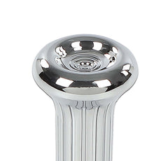G-PLUS Door Lock Knobs Pair for GM Vehicles 1968-1970 Chrome Ribbed Style Product Image