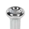 G-PLUS Cars Chrome Ribbed Door Lock Knobs Plastic - Pair Compatible with GM 1968 1969 1970 IN6727Z