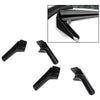G-PLUS RV Rain Gutter Spout Long Version Left and Right Black Gutter Spout 3 1/2" Long 4pcs