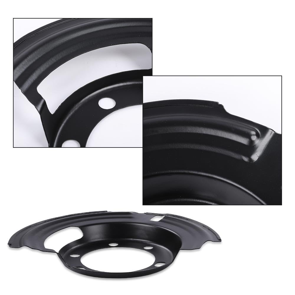 G-PLUS Front LH & RH Brake Dust Shield Compatible with Jeep Cherokee XJ 1984-2001, Fit Jeep Wrangler 1987-2006, Fit Jeep Grand Cherokee 1993-1998 Brake Backing Plate Dust Shield 52005476, 52005477