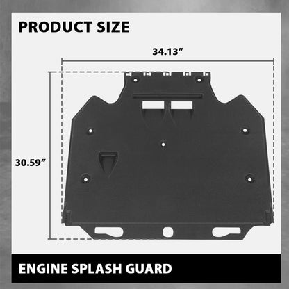 G-PLUS Engine Splash Guard + Mounting Elements Compatible with Audi A6 A7 S6 S7 Quattro RS7 2011-2018 4G0863822C, 4G0863822J